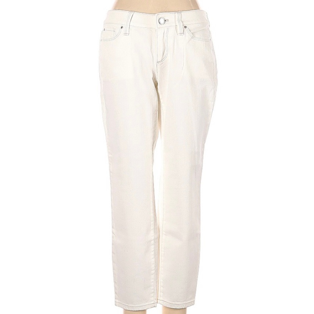 Ann Taylor White Modern Fit Crop Jean